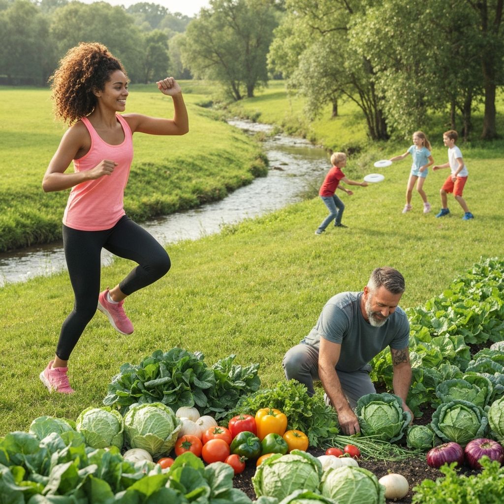 Active lifestyle and balanced eating habits